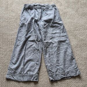 Cut Loose | Cotton Linen Blend Capri Pull-on Pants | Size M
